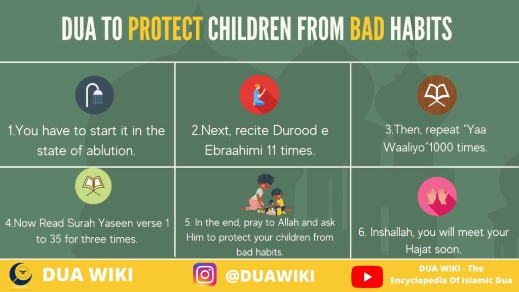 Dua To Protect Children from Bad Habits