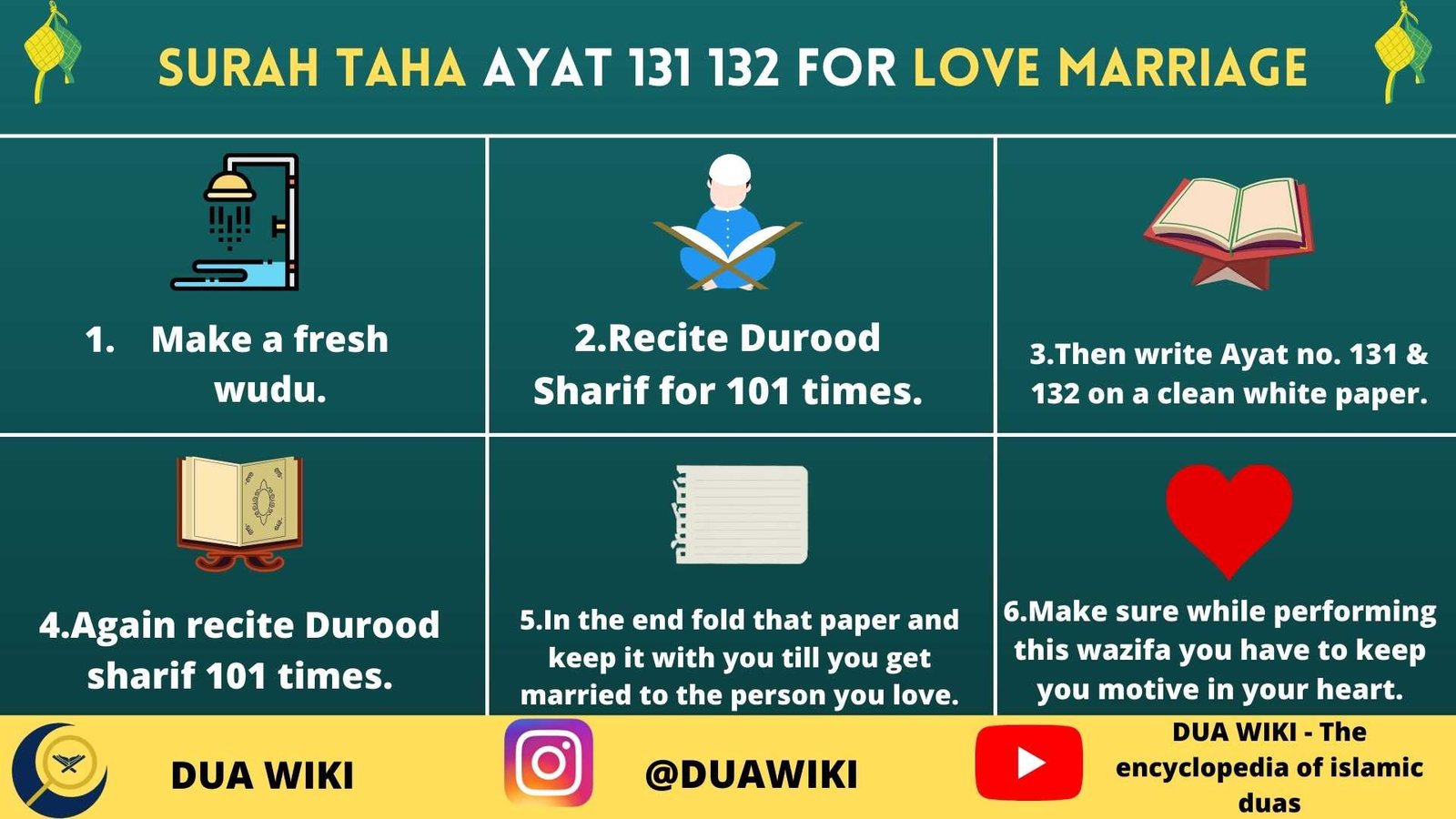 Surah Taha Ayat 131 132 For Love Marriage